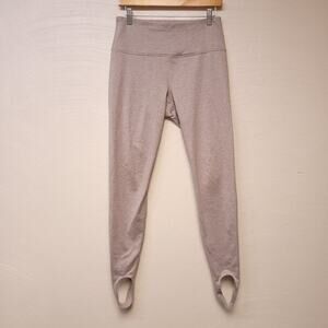 Old Navy Leggings Size M High Waisted Performance Stirrup Tan Pants Soft 2022